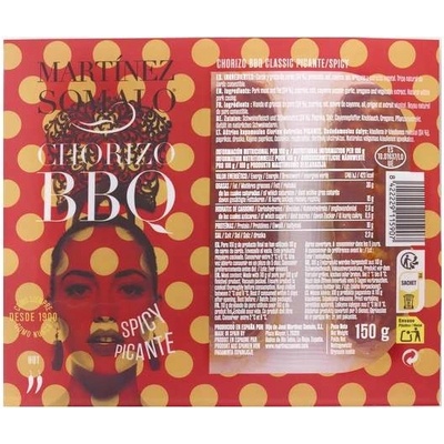 Martínez Somalo Chorizo BBQ čerstvé pikantní 150 g