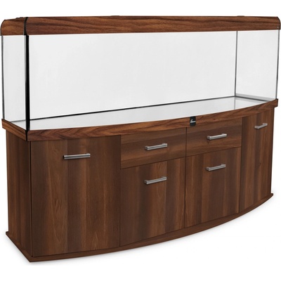 Diversa Solid LED akvarijní set vypouklý ořech 720 l