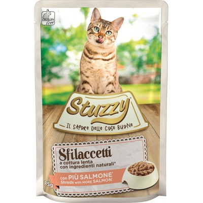 Stuzzy Cat Shreds Trhané mäso z lososa 85 g