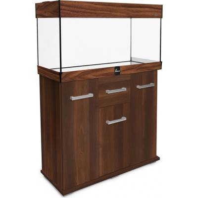 Diversa Solid LED akvarijní set rovný ořech 98 l