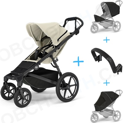 Thule Set 4v1 Urban Glide 4-wheel Soft beige 2024 + pláštěnka + ochranná síť + madlo