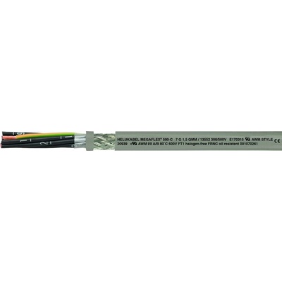 Helu MEGAFLEX® 500-C 13517-1000 riadiaci kábel 3 G 0.75 mm² 1000m sivá