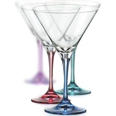 Crystalex Sklenice na martini Spectrum mix barev 4 x 290 ml