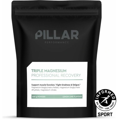Pillar Triple Magnesium Powder Lemon Lime sáček 400 g