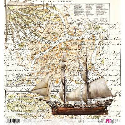 Rýžový papír SCRAP MOŘE - Rice Paper SCRAP MARITIM