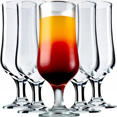 Kadax Skleničky na vodu koktejlové skleničky bezbarvé 6 x 370 ml