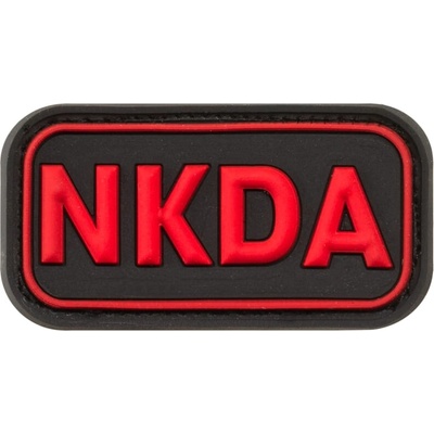 Gumová nášivka Jackets to Go NKDA - čierna-červená