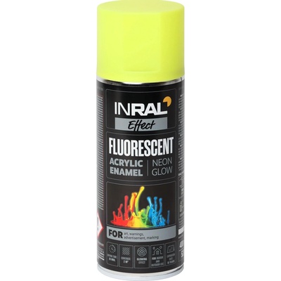 TEGRA INRAL fluorescenčný akrylový sprej 400 ml žltá