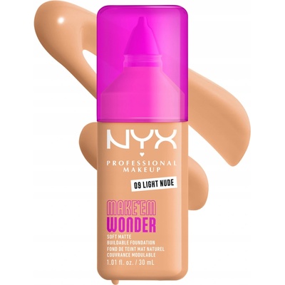 NYX Professional Makeup Make-up Make 'EM Wonder 09 Light Nude 30 ml