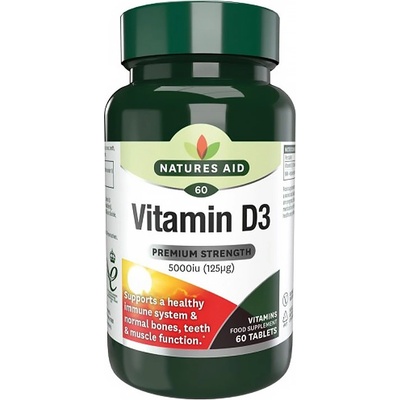 Natures Aid Vitamin D3 5000IU High Strength 60 tablet