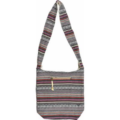 Sanu Babu Taška přes rameno "ghari proužky" zavírání na zip 37x37cm výška ucha 52cm 1J
