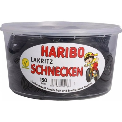 Haribo Lakritz Schnecken lékořice box 150 x 10 g 1,5 kg