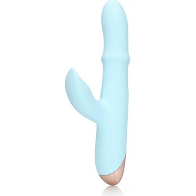 Shots Loveline Pulse Wave and Up and Down Moving Ring Arctic Blue silikonový na bod G a klitoris 22,1 x 3,5 cm