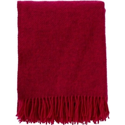 Klippan Vlněný pléd Gotland cerise red Červená 130x200