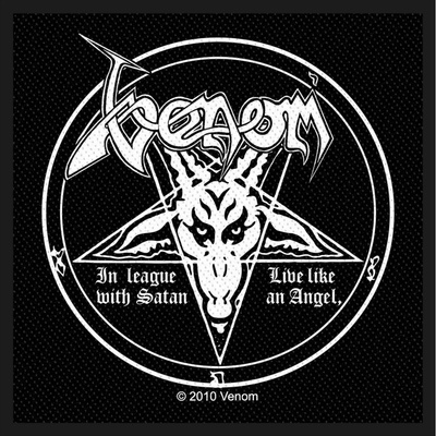 Venom – In League With Satan (Standard Woven Patch) (Nažehlovačka)