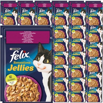 Felix Sensations kachna a želé se špenátem 85 g