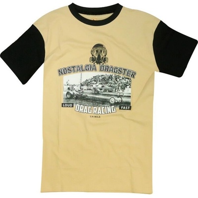 Rusty Pistons tričko Rptsm46 Nostalgia beige/black béžová