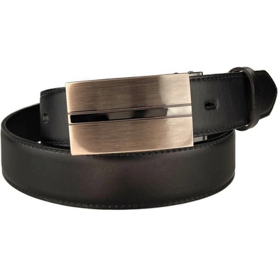 Penny Belts kožený opasek 35-020-8PS-60 černý