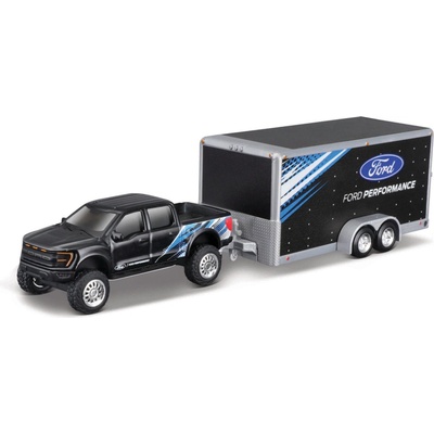 Maisto Design Tow & Go 2021 Ford F-150 SVT Raptor Car Trailer 1:64