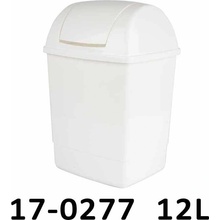Bentom Odpadkový koš KLIP 12 L s otočným víkem - bílý - 17-0277-bi
