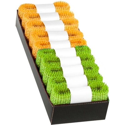 Jutová stuha Ditipo 2m x 5cm, oranžová, zelená – Hledejceny.cz