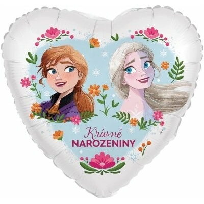 Folat BV Srdce Ledové Království "Krásné narozeniny" 45cm fóliový balónek