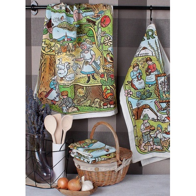 Matějovský utěrky JOSEF LADA JARO LÉTO zelená 2 kusy 50x64cm – Hledejceny.cz