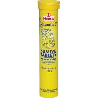 Haas šumivé tabletky vitamín c 80 g