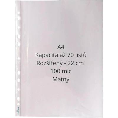 Obal A4 euro 50ks matný rozšírený 100mic CONCORDE (A80112)
