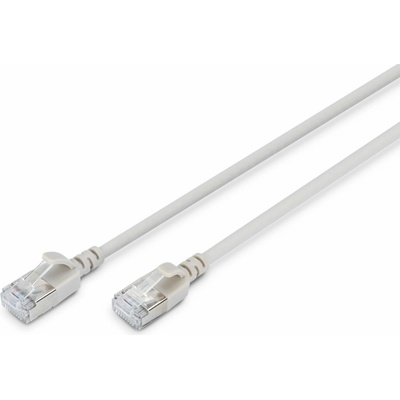 Digitus DK-1632-A-005S Slim RJ45-RJ45 patch Cat. 6A F/FTP AWG 32/7 LSOH 0,5m šedý