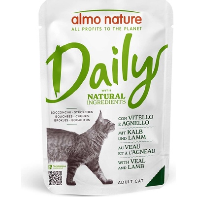 Almo Nature Daily Menu 24 x Teľacie a jahňacie 70 g