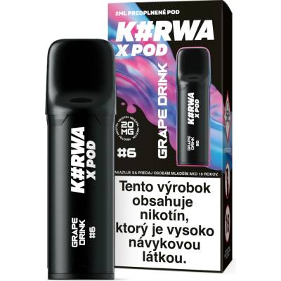 ElfBar Kurwa X Pod cartridge Grape Drink 20 mg