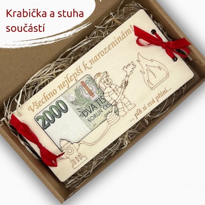 PanDatel Dárková obálka na peníze pro HASIČE