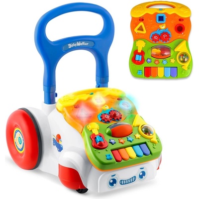 Ricokids Vzdělávací chodítko s hudbou 2v1 bílé