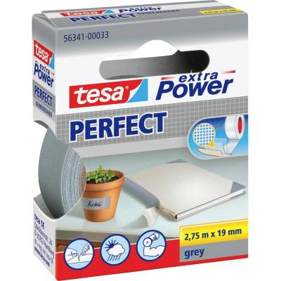 Tesa Perfect Extra Power 56341-00033-03 Páska so skleným vláknom 2.75 m x 19 mm sivá 1 ks