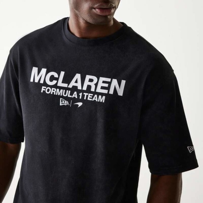 New Era Volnočasové tričko McLaren F1 NE wordmark černé