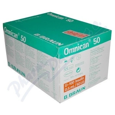 Omnican Injekční stříkačka ins.0,5 ml 50 IU 915112 100 ks – Hledejceny.cz