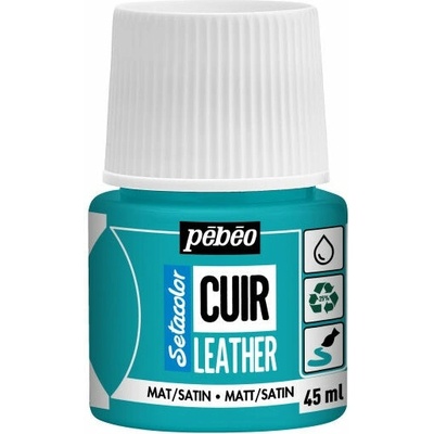 Pebeo Setacolor matt satin farba na kožu 45 ml tyrkysová modrá