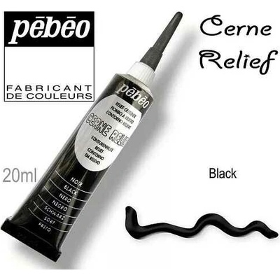 Pébéo Kontura CERNE RELIEF č.390 20 ml černá – Hledejceny.cz