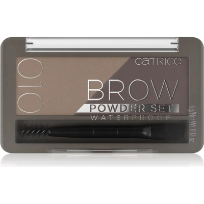 Catrice Brow Powder Set Waterproof set na obočí voděodolný 010 Ash Blond 4 g