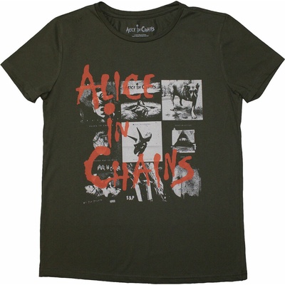 Alice In Chains tričko Albums Montage Zelená