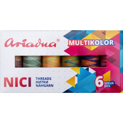 Sestava nití Multicolor Earth Viga 80/150 m - 6 barev (zem)