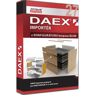 DAEX IMPORTÉR z Konfigurátoru korpusů od firmy BLUM