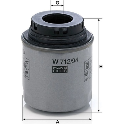 MANN-FILTER Olejový filtr MANN W712/95 (MF W712/95) – Hledejceny.cz
