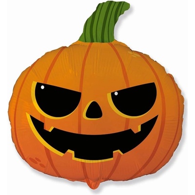 Flexmetal Foliový balonek Halloween strašidelná dýně 75 cm