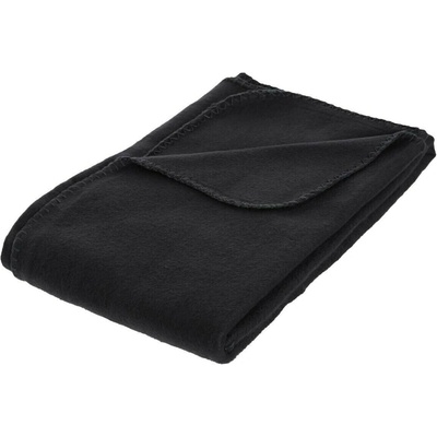 Atmosphera měkká teplá fleecová deka černá 125x150