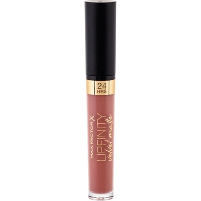 Max Factor Lipfinity Velvet Matte 24HRS matný tekutý rúž 035 Elegant Brown 3,5 ml