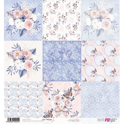 Rýžový papír SCRAP KVĚTINOVÝ MIX - Rice Paper SCRAP FLOWER MIX