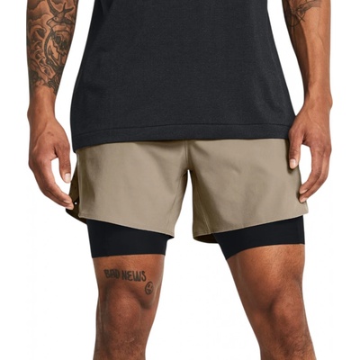 Under Armour UA Vanish Elite 2in1 Short Men krémová