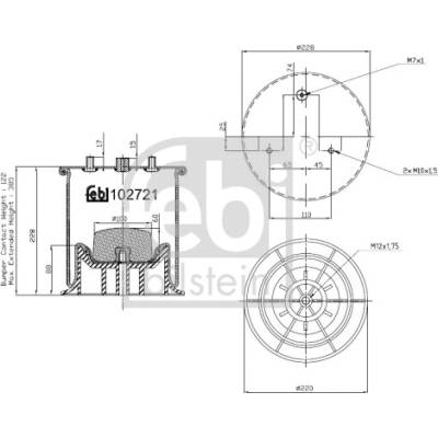 FEBI BILSTEIN Mech pneumatického pruženia 102721